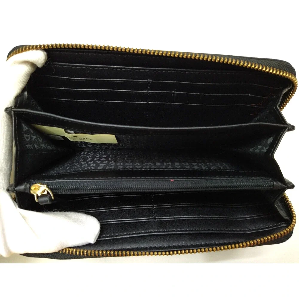 Kate Spade New York Black Dawn Place Embellished Neda Nylon Wallet